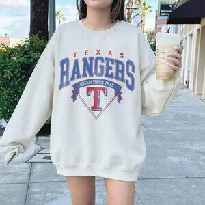 EST 1835 Texas Rangers Baseball Sweatshirt, Retro Texas Rangers MLB Shirt Tee